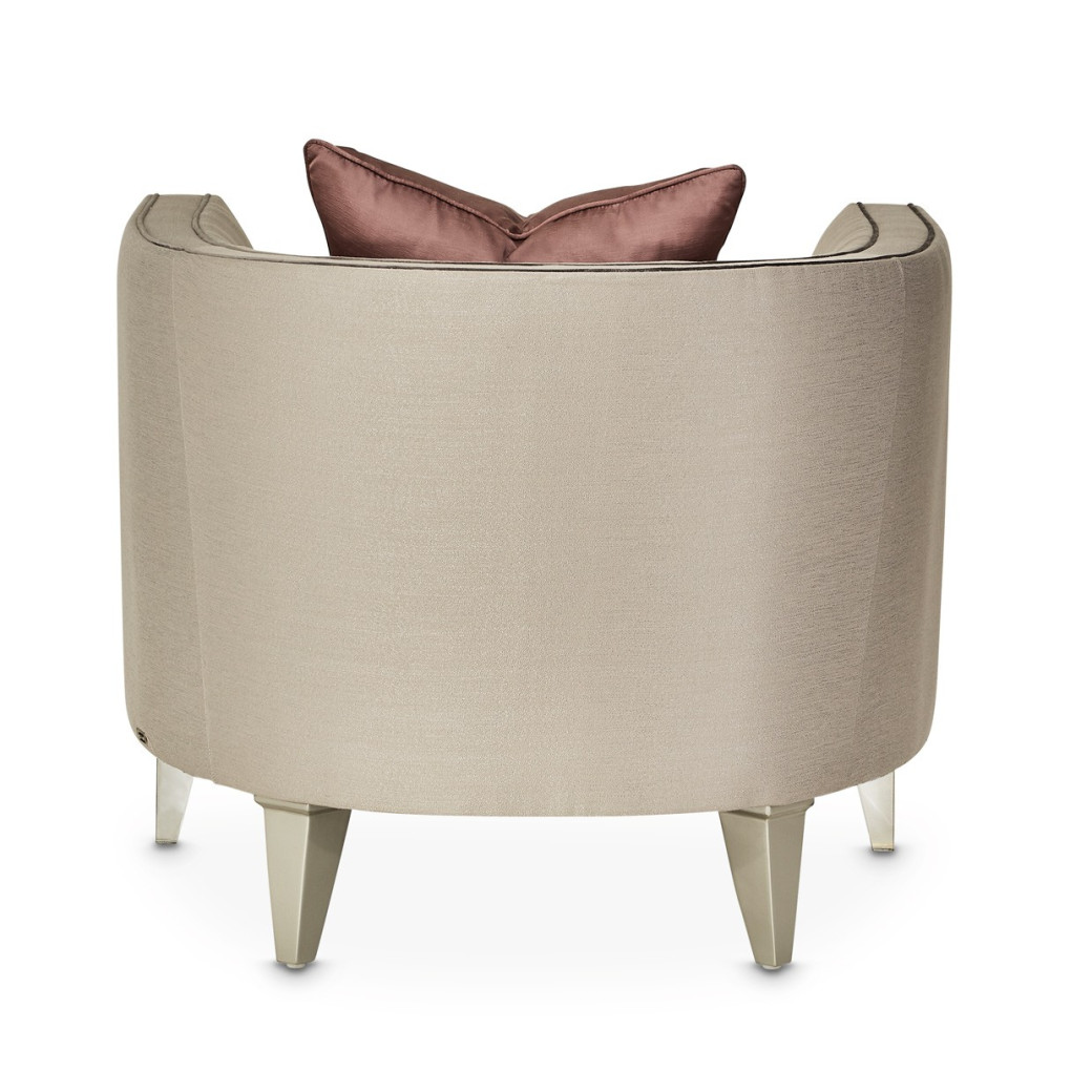 Sofa Linea Collection By Michael Amini Grey Pearl Silver Mist