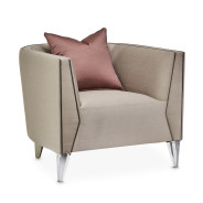 Sofa Linea Collection By Michael Amini Grey Pearl Silver Mist