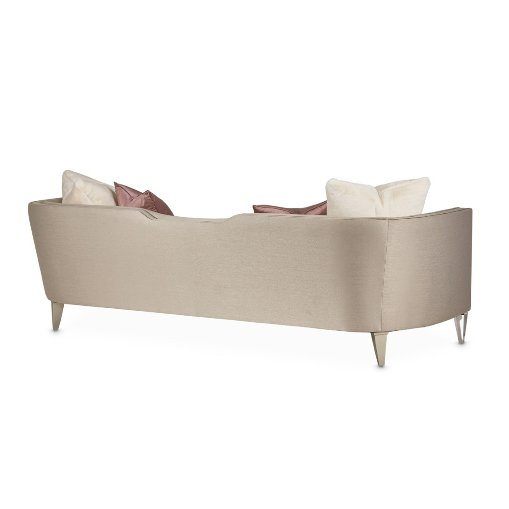 Sofa Linea Collection By Michael Amini Grey Pearl Silver Mist