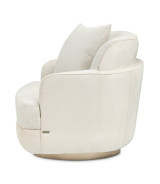 Swivel Chair Linen Moonlight Aurora by Michael Amini, LRU-AURA839-LIN-135