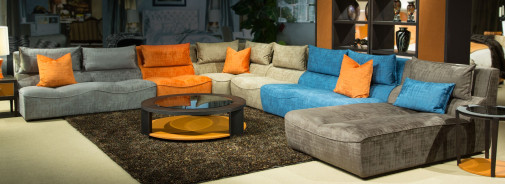 21 Cosmopolitan 6pc Modular Sectional Set Studio Collection BY Michael Amini