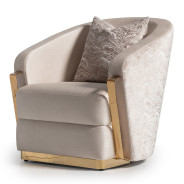 Chair Almond Gold Carmela Collection By Michael Amini.LFR-CRMA835-AMD-806