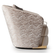 Chair Almond Gold Carmela Collection By Michael Amini.LFR-CRMA835-AMD-806