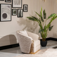 Chair Almond Gold Carmela Collection By Michael Amini.LFR-CRMA835-AMD-806