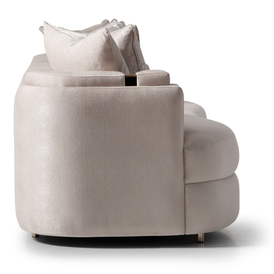 Mansion Sofa Almond Gold Carmela Collection By Michael Amini. LFR-CRMA816-AMD-806