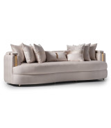 Mansion Sofa Almond Gold Carmela Collection By Michael Amini. LFR-CRMA816-AMD-806