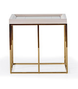 End Table Shimmer Ivory Carmela Collection By Michael Amini. LFR-CRMA202-141