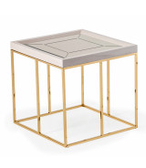 End Table Shimmer Ivory Carmela Collection By Michael Amini. LFR-CRMA202-141