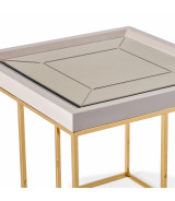 End Table Shimmer Ivory Carmela Collection By Michael Amini. LFR-CRMA202-141
