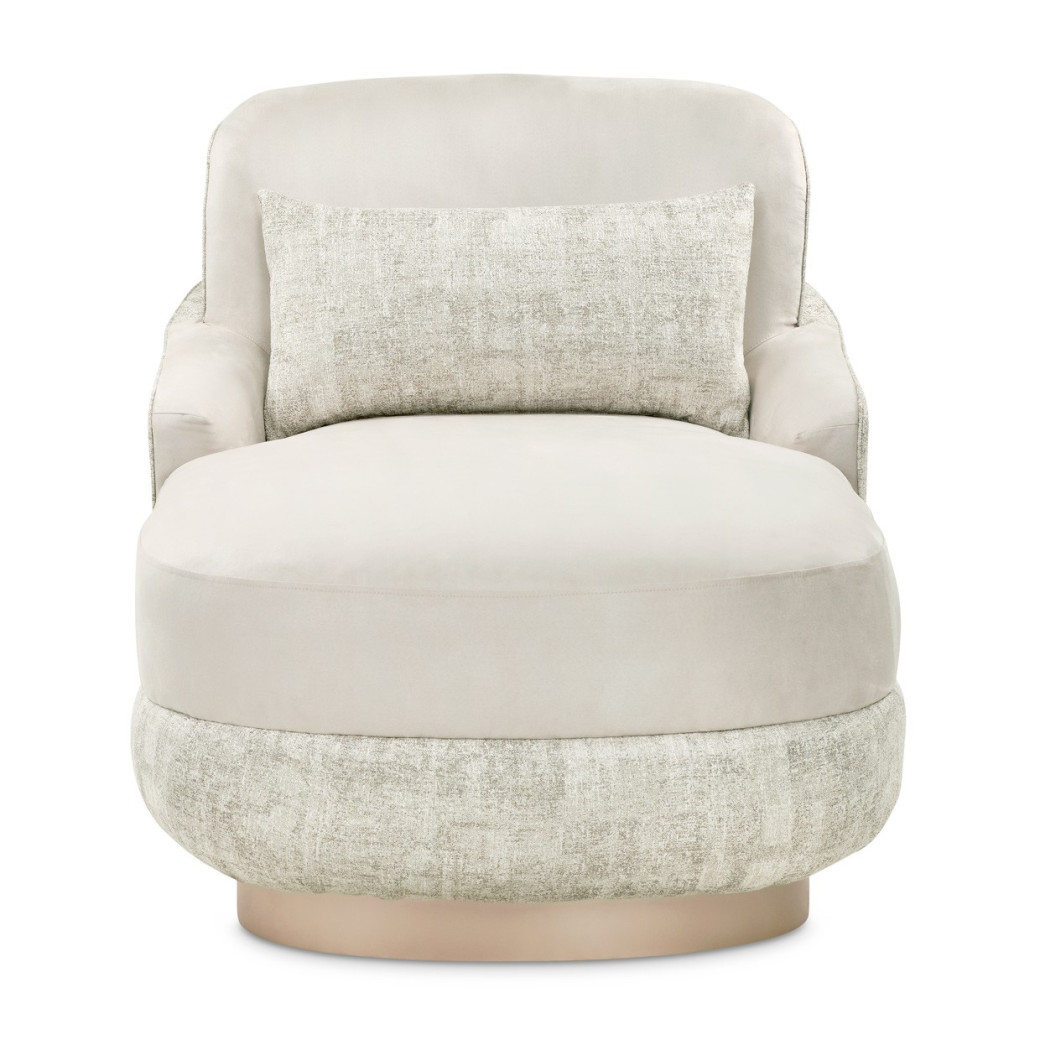 Chaise Quarry Moonlight Aurora Collection By Michael Amini. LRU-AURA845-QRY-135