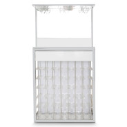 Wall Bar Glossy White State St. Collection By Michael Amini