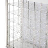 Wall Bar Glossy White State St. Collection By Michael Amini