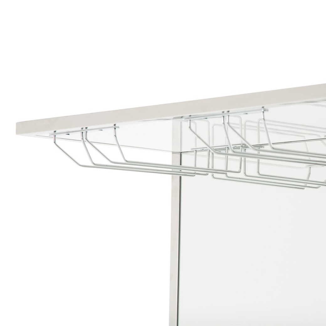 Wall Bar Glossy White State St. Collection By Michael Amini