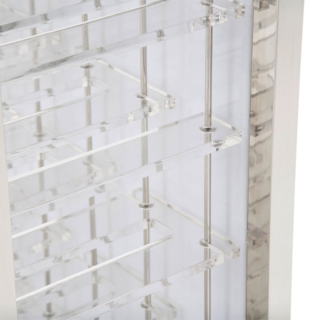 Wall Bar Glossy White State St. Collection By Michael Amini