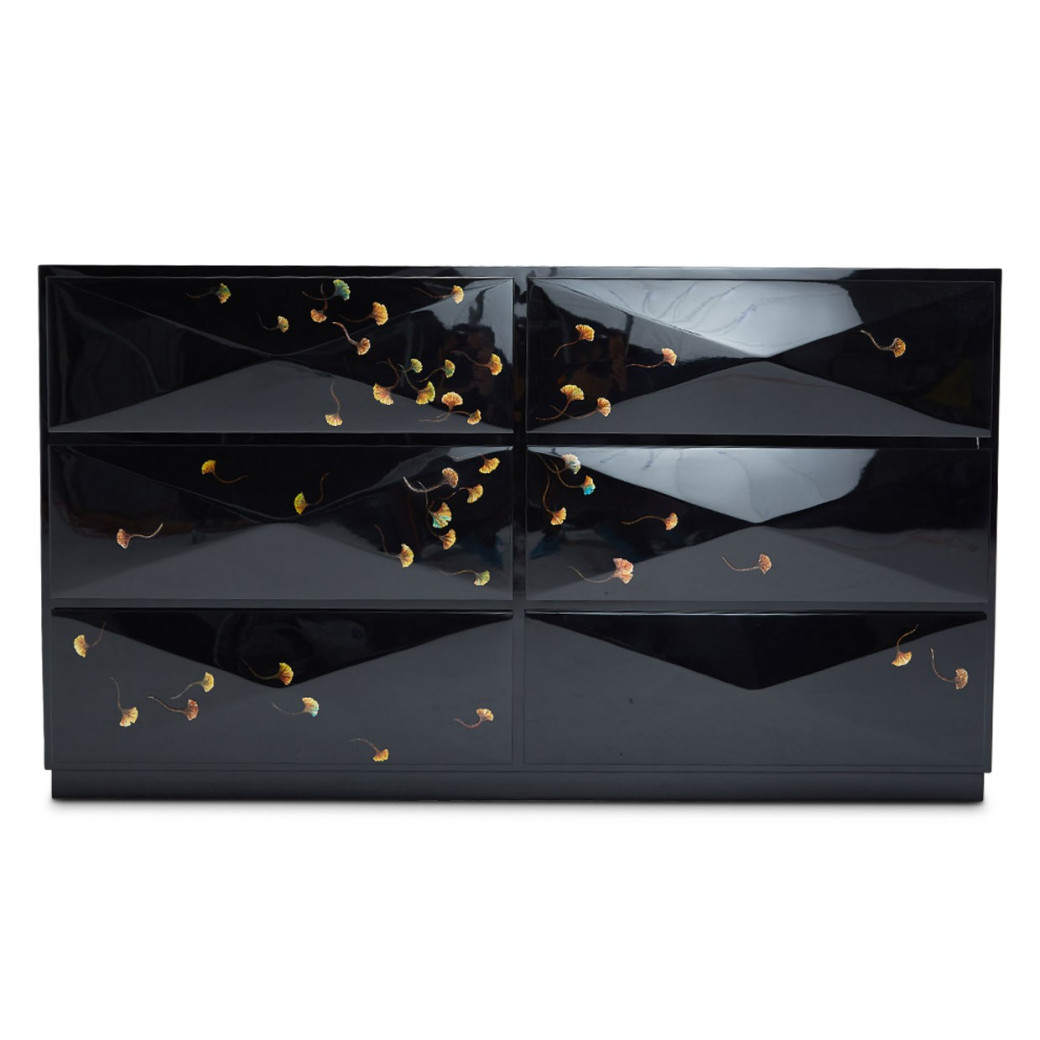 Windy Leaves Accent Cabinet A La Carte Collection By Michael Amini