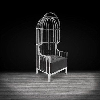 Cage Silver Arm Chair |...