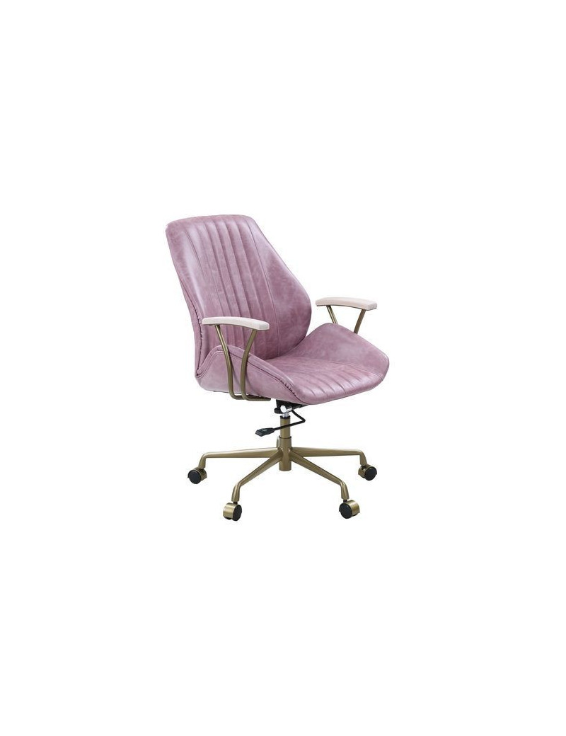 Hamilton Pink Top Leather Office Chair By Acme Furniture
