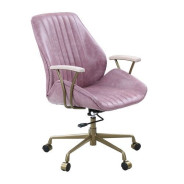 Hamilton Pink Top Leather Office Chair By Acme Furniture