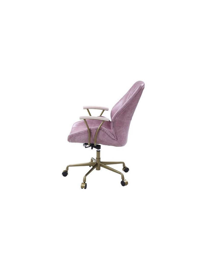 Hamilton Pink Top Leather Office Chair By Acme Furniture