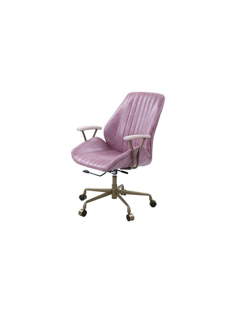 Hamilton Pink Top Leather Office Chair By Acme Furniture
