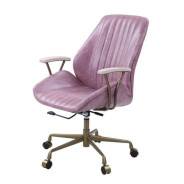 Hamilton Pink Top Leather Office Chair By Acme Furniture