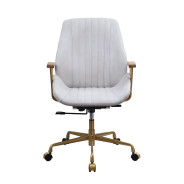Argrio Office Chair in Vintage White Top Leather By Acme Furniture