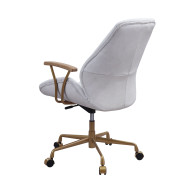 Argrio Office Chair in Vintage White Top Leather By Acme Furniture