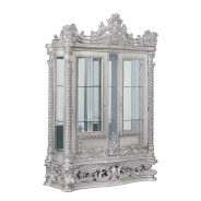 DN 00692 Lavish Classic Light Gold & Gray Finish Curio Valkyrie Collection by Acme Furniture