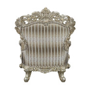 LV01207 Chair W/2 Pillows Velvet, Fabric & Antique Gold Finish Sorina Collection By Acme Furniture
