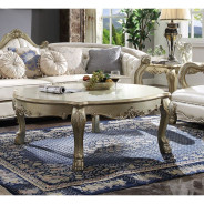 84875 Coffee Table Dresden Gold Patina Finish By Acme Furniture