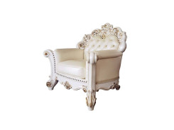 LV01326 Accent Chair Champagne PU & Antique Pearl Vendome Collection By Acme Furniture