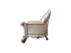 LV01326 Accent Chair Champagne PU & Antique Pearl Vendome Collection By Acme Furniture