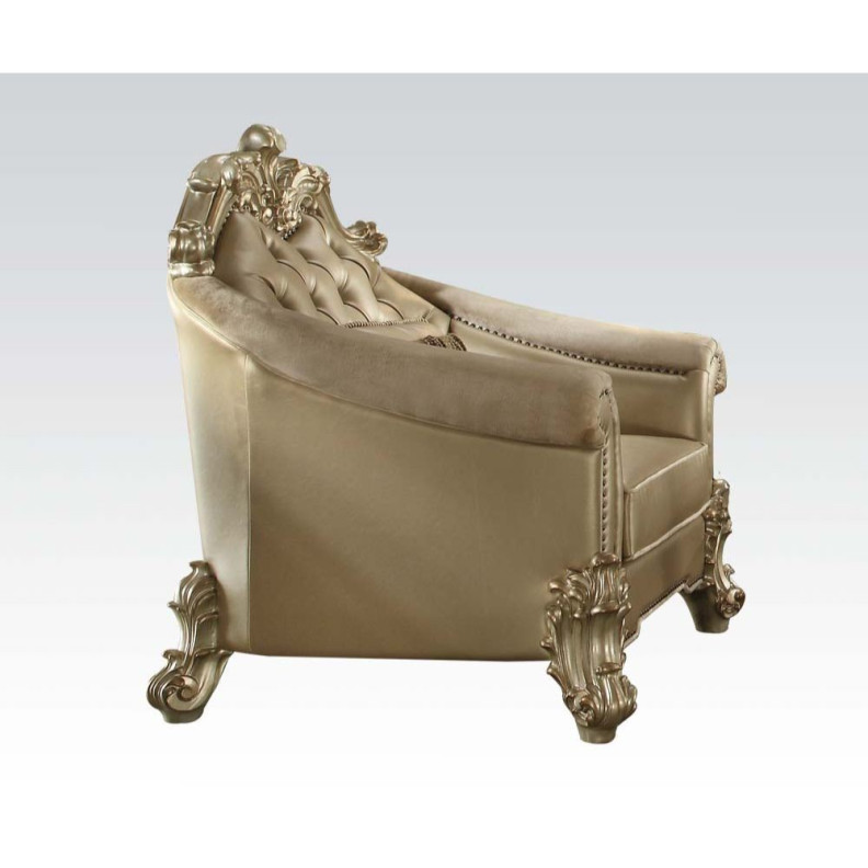 53122  Accent Chair  Vendome Gold Patina Collection By Acme Furniture