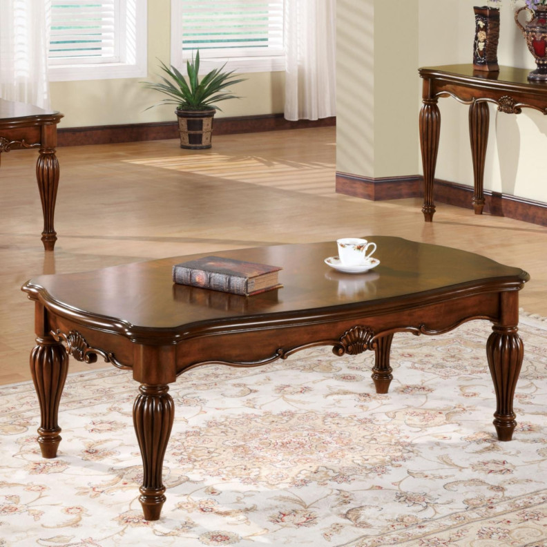 Rect. Cocktail Table Cherry Finish Dreena Collection By Acme Furniture