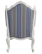 54312 Fabric & White Finish Accent Chair Ciddrenar Collection By Acme Furniture