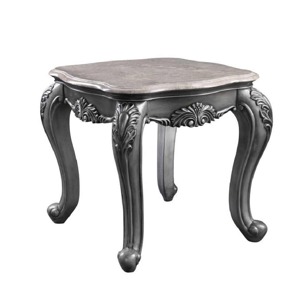 85345 Platinum Finish Occasional Tables Ariadne Collection By Acme Furniture