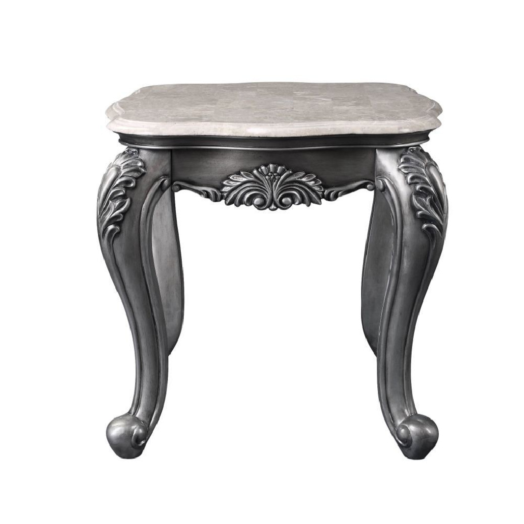 85345 Platinum Finish Occasional Tables Ariadne Collection By Acme Furniture