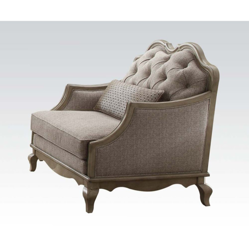 56052 Antique Taupe Finish Accent Chair Chelmsford Collection by Acme Furniture