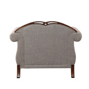 55367 Accent Chair Fabric & Cherry Finish Miyeon Collection by Acme Furniture