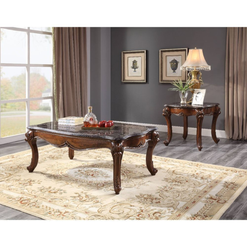 85365 Coffee Table Cherry Finish Miyeon Collection by Acme Furniture