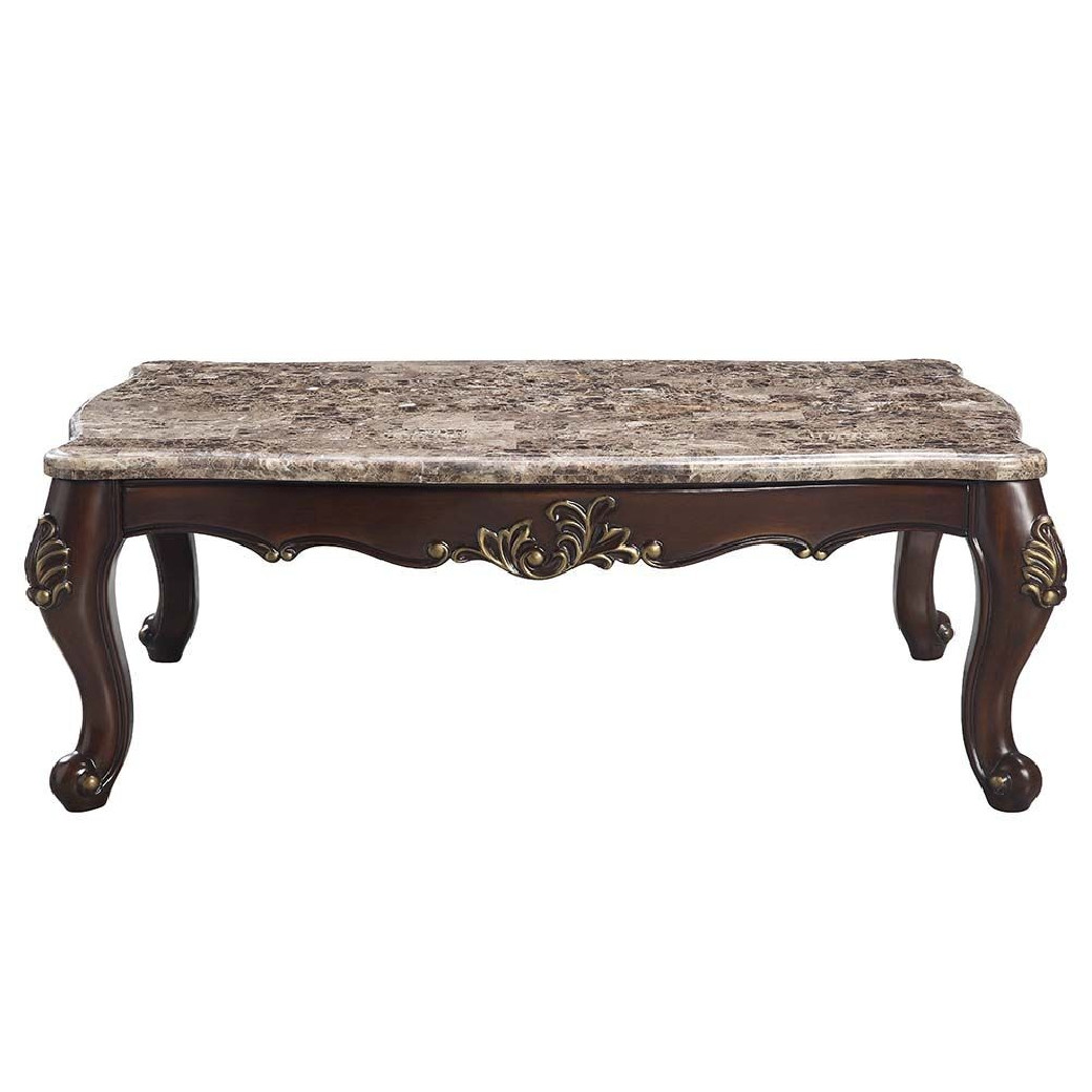 LV01125  Cherry Finish Coffee Table Ragnar Collection by Acme Furniture