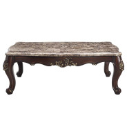 LV01125  Cherry Finish Coffee Table Ragnar Collection by Acme Furniture