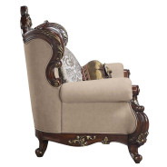 LV01124 Cherry Finish Accent Chair Ragnar Collection by Acme Furniture