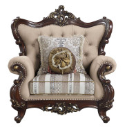 LV01124 Cherry Finish Accent Chair Ragnar Collection by Acme Furniture