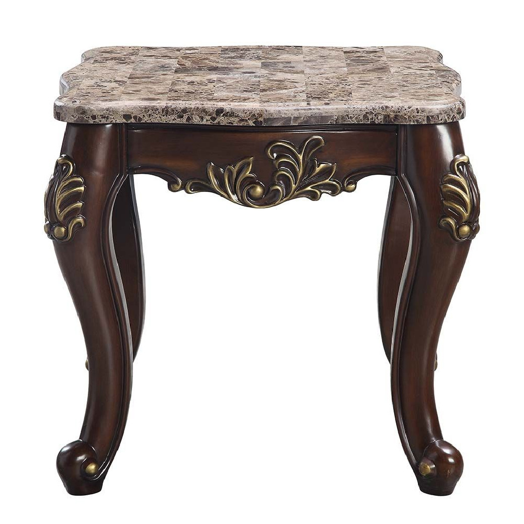LV01125  Cherry Finish Coffee Table Ragnar Collection by Acme Furniture