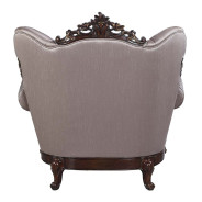 LV00811Fabric & Antique Oak Finish Living Room Benbek Collection BY Acme Furniture