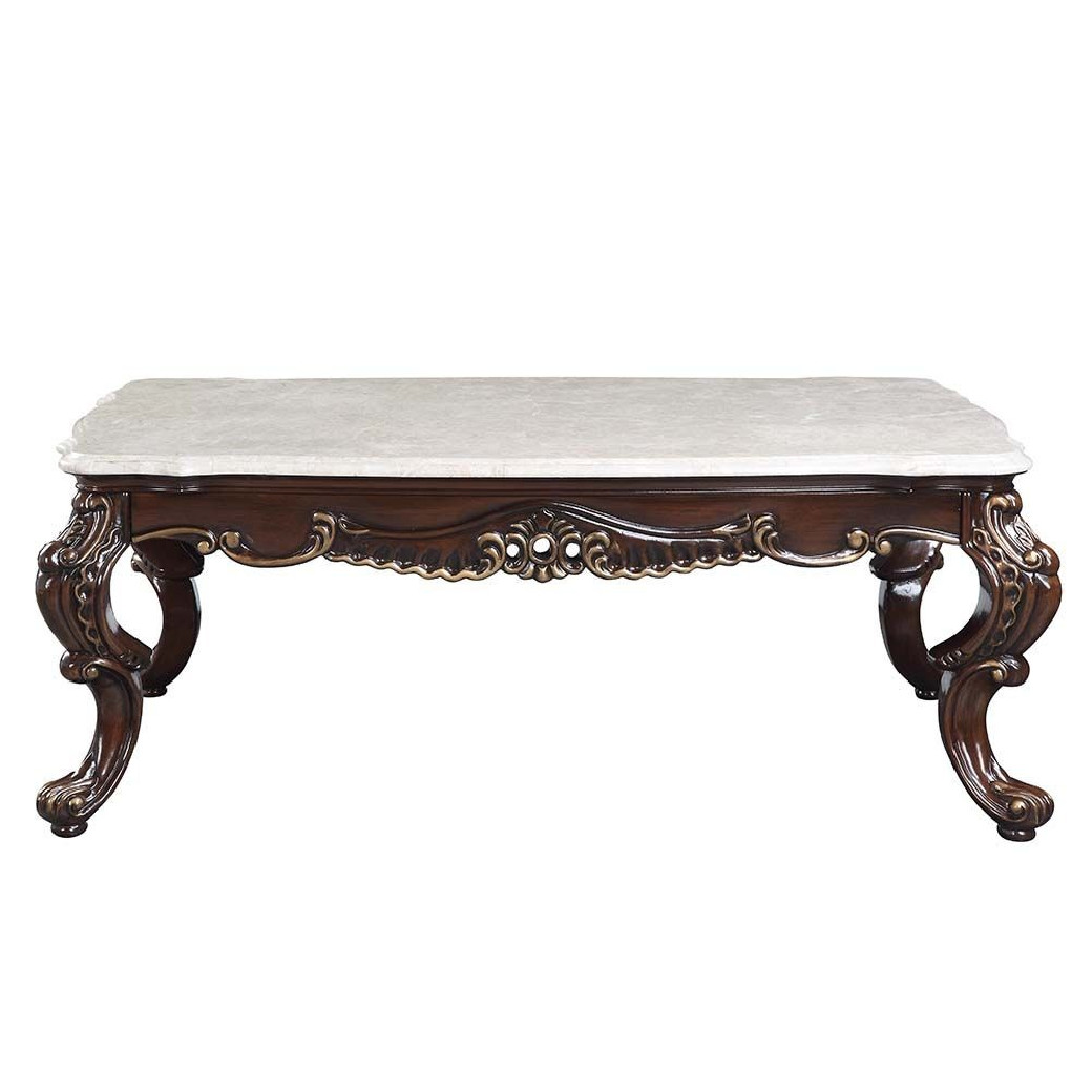 LV00812 Coffee Table Antique Oak Finish Coffee Table Benbek Collection BY Acme Furniture