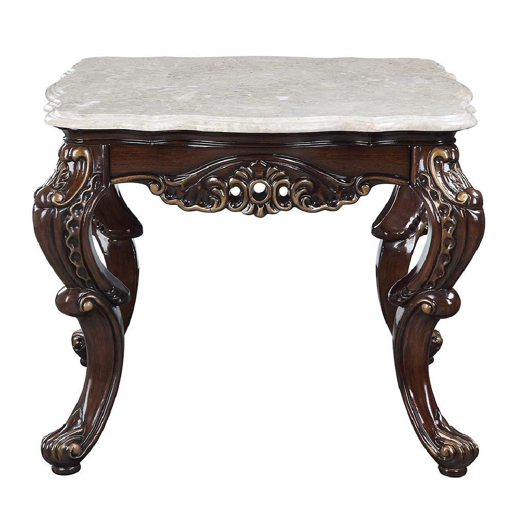LV00812 Coffee Table Antique Oak Finish Coffee Table Benbek Collection BY Acme Furniture