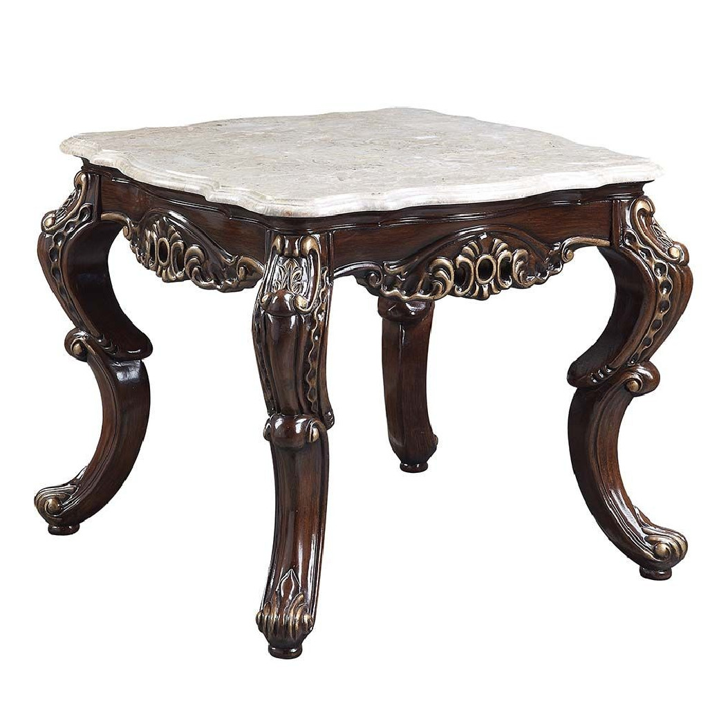 LV00812 Coffee Table Antique Oak Finish Coffee Table Benbek Collection BY Acme Furniture