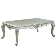 LV01120 Light Gray & Champagne Finish Coffee Table Qunsia Collection By Acme Furniture